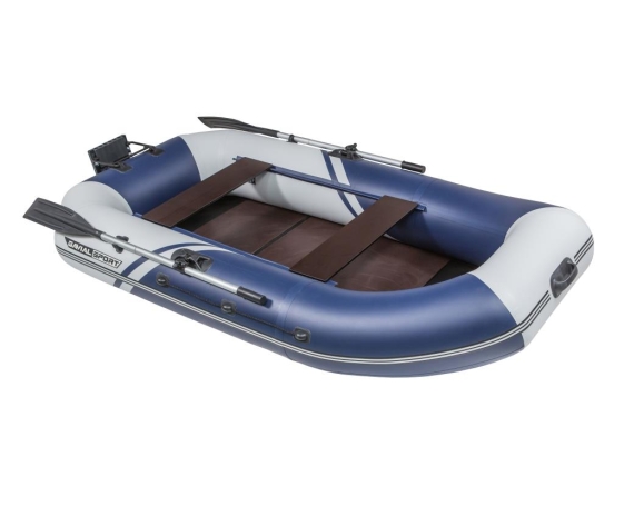 Надувная лодка Пеликан GAVIAL 260НТ SPORT навесной транец + слань 1,5м