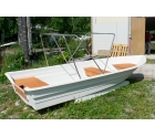 Корпусная лодка Виза-Яхт ВИЗА Легант-425 (стандарт) Белый-Бирюзовый цвет