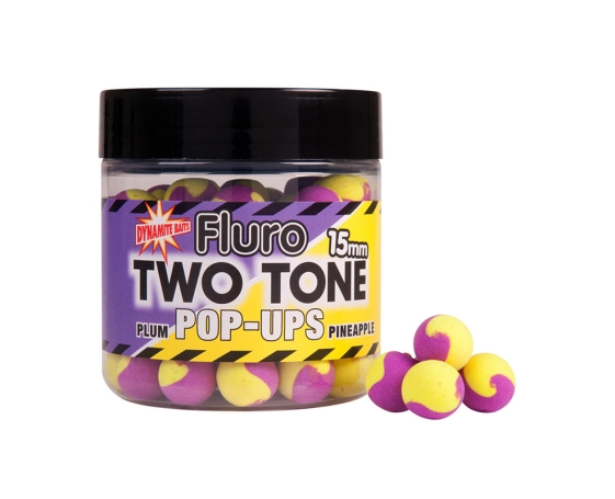 Бойлы плавающие Dynamite Baits 15 мм. Plum & Pineapple Two Tone DY600