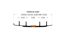 Коньки WOODYS Dooly для лыж Yamaha (DY4-6580)