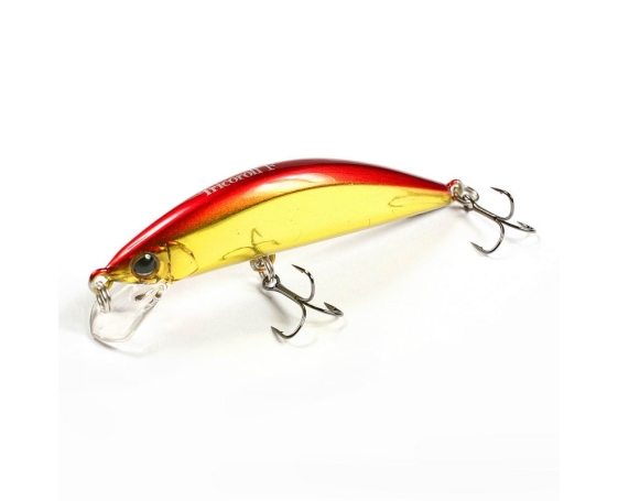 Воблер JACKALL TIMON Tricoroll 55F haku red & gold