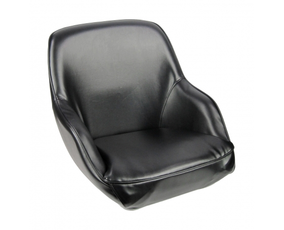 Кресло ADMIRAL мягкое, материал черный винил