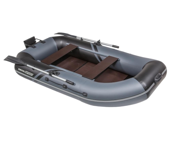 Надувная лодка Пеликан GAVIAL 260НТ SPORT навесной транец + слань 1,5м