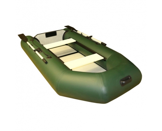 Надувная лодка Polar Bird PB-300ТМ Teal (зеленая, серая) + стеклокомпозитная слань