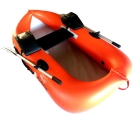 Надувная лодка Ондатра R200 оранжевая