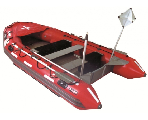 Надувная лодка Мнев Фаворит F-420Д (красный)