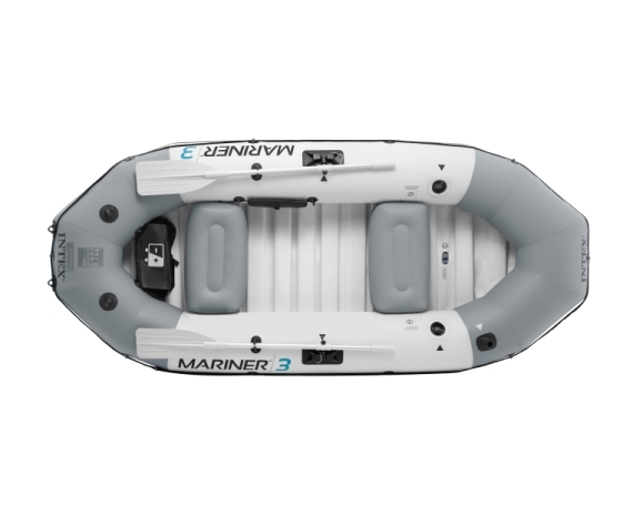 Надувная лодка Intex Mariner 3 Set 297х127х46см 3хслойн.ПВХ алюм.весла, ручн.насос, 2 подушки, до 300кг