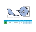Анод TECNOSEAL цинковый для Suzuki 55125-90J01 01215