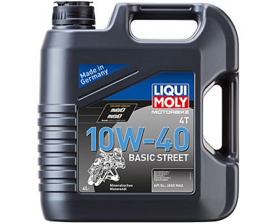 Минеральное моторное масло LIQUI MOLY Motorbike 4T 10W-40 Basic Street  4L 3046