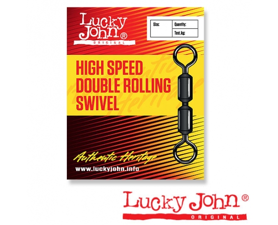 Вертлюги Lucky John HIGH SPEED DOUBLE ROLLING K004/0 5шт. арт.LJ5067-K040