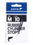 Стопоры резиновые Salmo RUBBER CYLINDER STOPS р.002M 10шт.