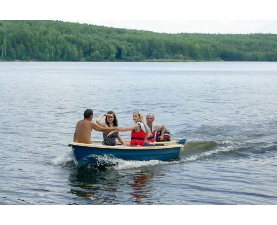 Корпусная лодка Виза-Яхт ВИЗА Тортилла-4 ЭКО (стандарт/нерж) Белый цвет