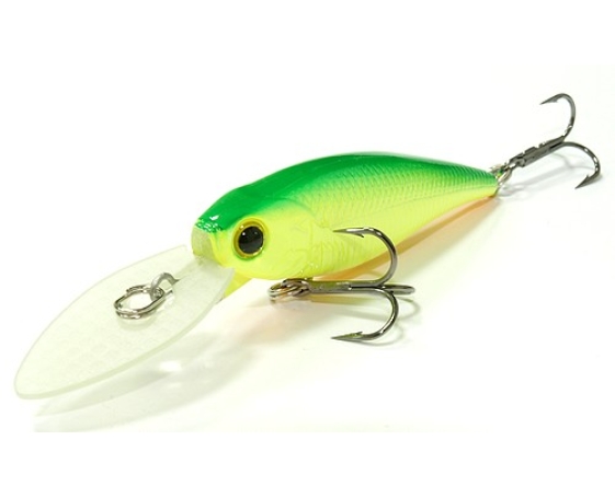 Воблер Lucky Craft Bevy Shad MK-II 60DD-133 Green Lime Chart*