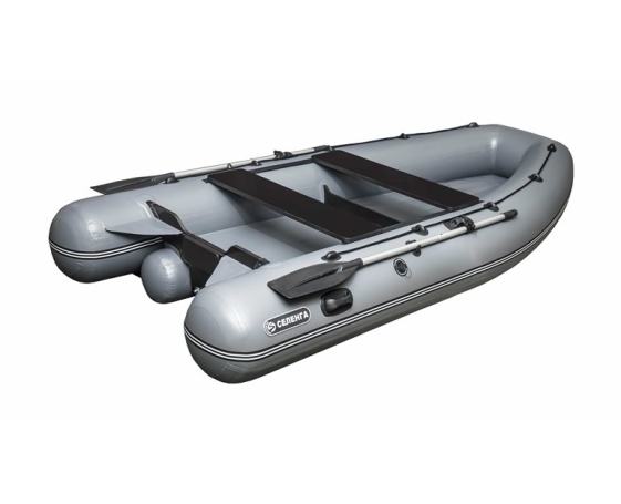 Надувная лодка SibRiver Селенга 360 (серо-синяя)