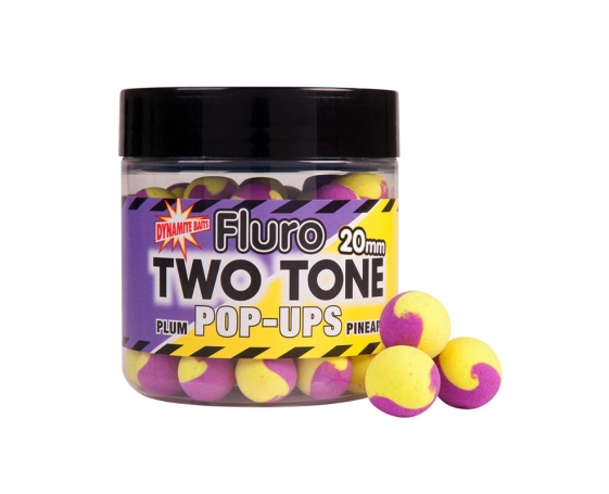 Бойлы плавающие Dynamite Baits 20 мм. Plum & Pineapple Two Tone DY601