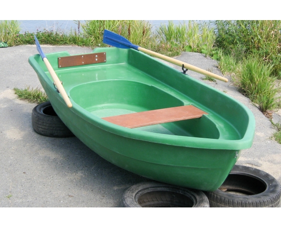 Корпусная лодка Виза-Яхт ВИЗА Тортилла-2 с рундуком Зеленый/синий