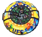Надувные санки-ватрушка (тюбинг) Cosmic Zoo UFO (CZ) (желтый (капитан Клюква))