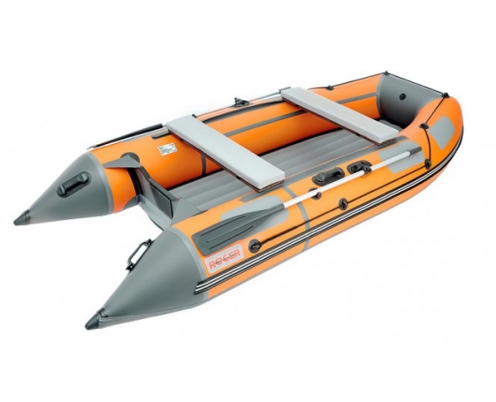Надувная лодка Roger ZEFIR 3900 оранжевая - фото 1