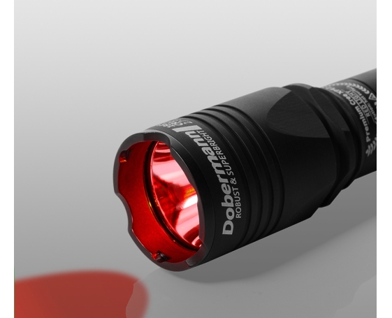 Тактический фонарь Armytek Dobermann XP-E2 Красный F02002BR