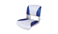 Сиденье пластмассовое складное с подложкой Newstarmarine Deluxe All Weather Seat, бело-синее 75113WB