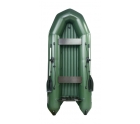 Надувная лодка SibRiver Бирюса-305 надувное дно (зеленая)