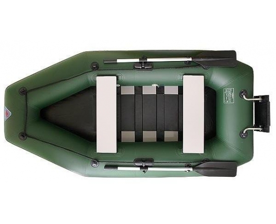 Надувная лодка Yukona (Юкона) 260 GT (без пайола, транец в комплекте) (зеленая, серая)