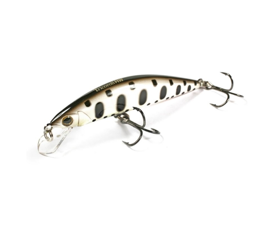 Воблер JACKALL TIMON Tricoroll 55HW white & black yamame