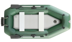 Надувная лодка Yukona (Юкона) 300 GT (без пайола, транец в комплекте) (зеленая, серая)