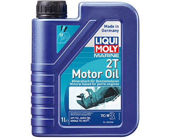 Минеральное моторное масло LIQUI MOLY Marine 2T Motor Oil 1L 25019 - фото 1