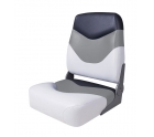 Сиденье мягкое складное Newstarmarine Premium High Back Boat Seat, бело-серое 75128WGC