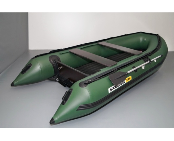 Надувная лодка Solar (Солар)-380 Jet tunnel Зеленый