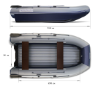 Надувная лодка ФЛАГМАН DK 550 двухкорпусная
