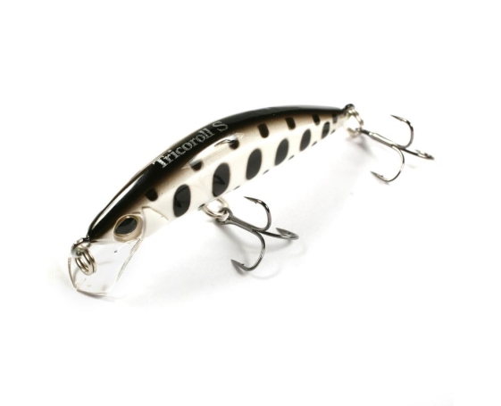 Воблер JACKALL TIMON Tricoroll 47S white & black yamame