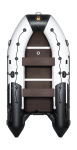 Купить Мастер лодок Надувная лодка ПВХ, Ривьера Максима 3600 СК Комби, светло-серый/черный