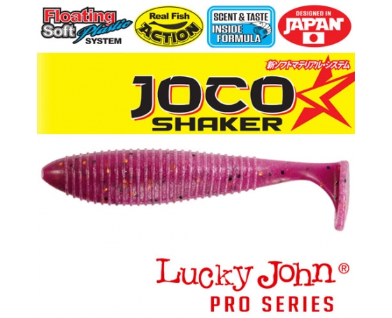 Виброхвосты съедобные LUCKY JOHN Pro Series JOCO SHAKER 4.5in(11.43)/F04 3шт. арт.140303-F04