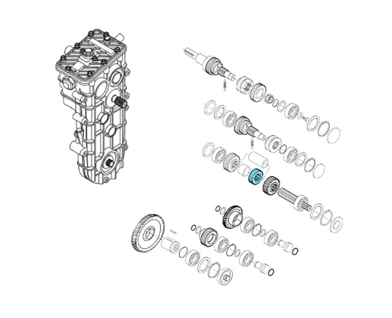 Шестерня КПП снегохода BRP 156060-24 Gears Corporation