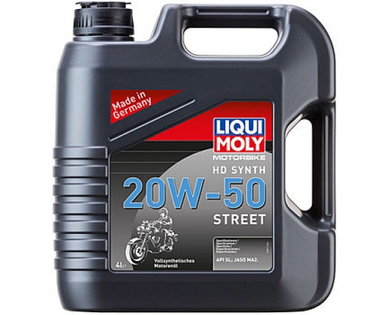 Синтетическое моторное масло LIQUI MOLY Motorbike 4T HD Synth 20W-50 Street  4L 3817