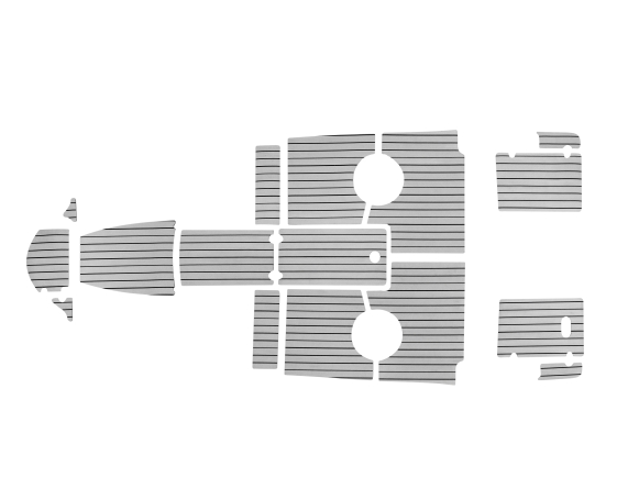 Комплект палубного покрытия для Феникс 510BR, тик серый, Marine Rocket