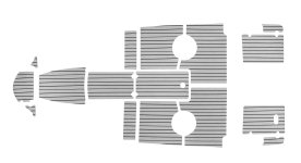 Купить Нет данных Комплект палубного покрытия Marine Rocket для Феникс 510BR, тик серый, черная полоса у официального дилера со скидкой