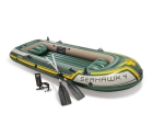 Надувная лодка Intex Seahawk 4 Set (до 400кг) 351х145х48см + весла/насос, 2подушки