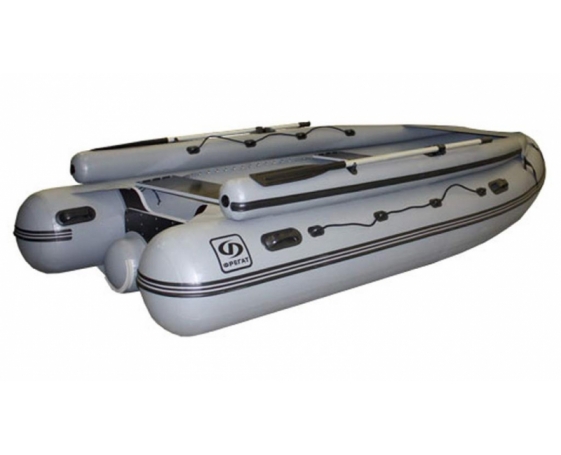 Надувная лодка Фрегат M-350 FM Lux  серый - фото 1