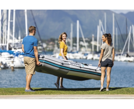 Надувная лодка Intex Mariner 3 Set 297х127х46см 3хслойн.ПВХ алюм.весла, ручн.насос, 2 подушки, до 300кг