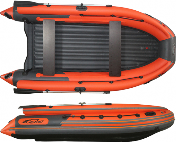 Надувная лодка Angler REEF Skat 370 S НДНД пластиковый транец