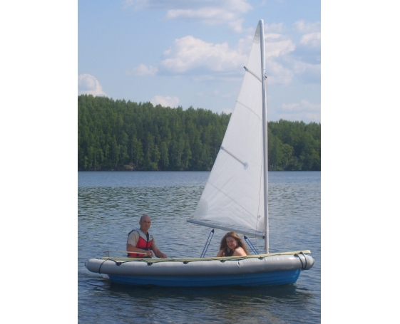 Корпусная лодка Виза-Яхт ВИЗА Комби-395 Зеленый/синий