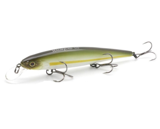 Воблер JACKALL Squad Minnow 115 SP цвет chartreuse striped ayu