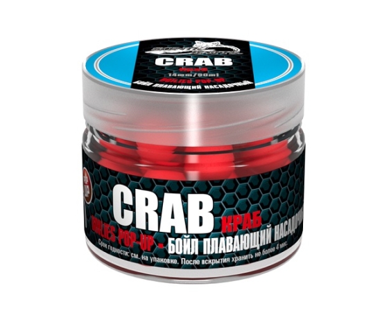 Бойлы насад. плав. Sonik Baits CRAB Fluo Pop-ups 14мм 90мл