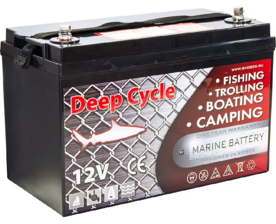 Аккумулятор MARINE DEEP CYCLE AGM герметичный глубокого разряда 12 V арт.6FM100D-X