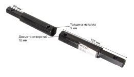 Удлинители колёсной оси для Huter МК-7000/С, МК-7500/-10, МК8000/В/Big Foot (шестиг. d 23*23*185) (2 шт.)