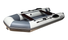 Надувная лодка SibRiver Таймыр-350 НДНД (серая-двухцветная)