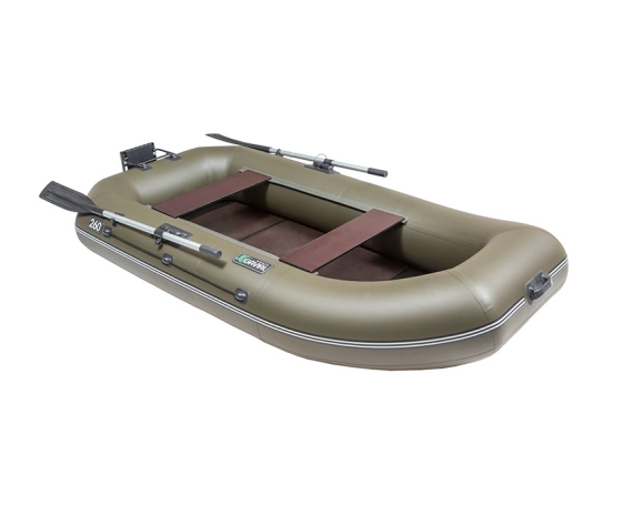 Надувная лодка Пеликан GAVIAL 260НТ навесной транец + слань 1,5м СLASSIC